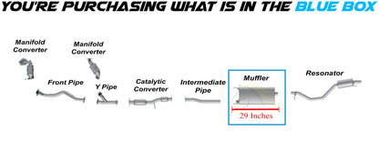 2014-2016 Toyota Highlander 3.5L Exhaust Muffler