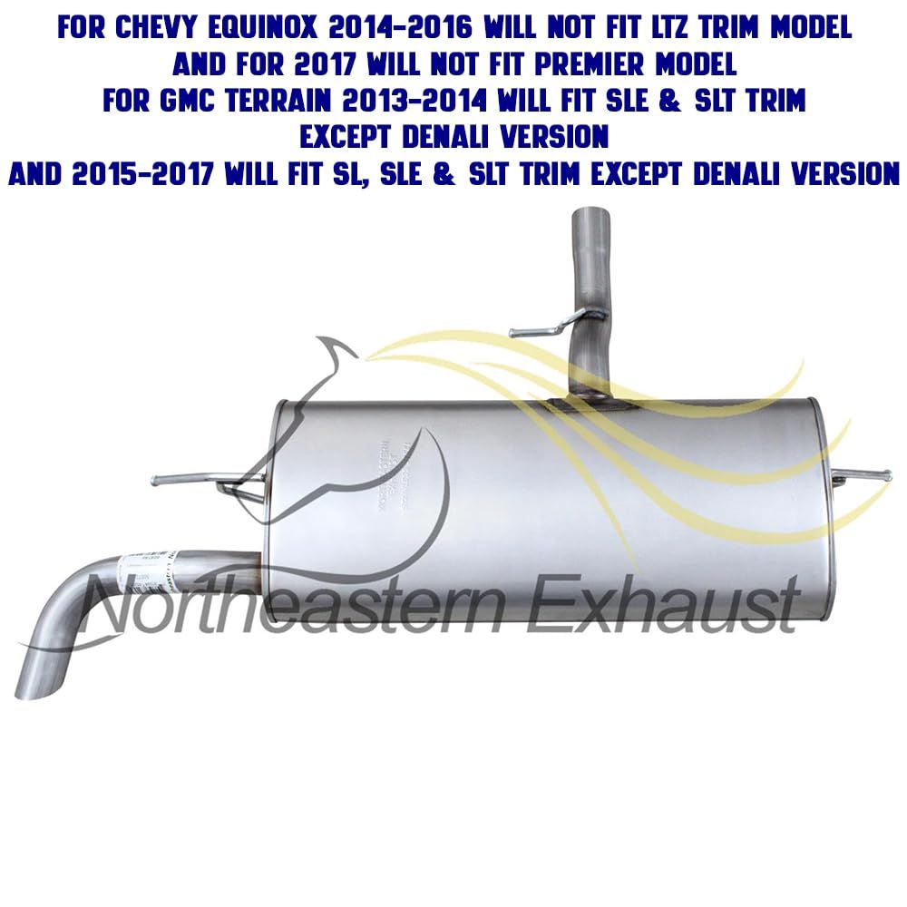2010-2017 Chevy Equinox 2.4L and 2010-2017 GMC Terrain 2.4L Cat-back Exhaust System