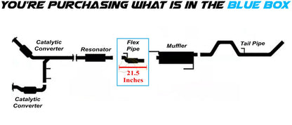2011-2014 Ford F-150 3.7L Stainless Steel Exhaust Flex Pipe
