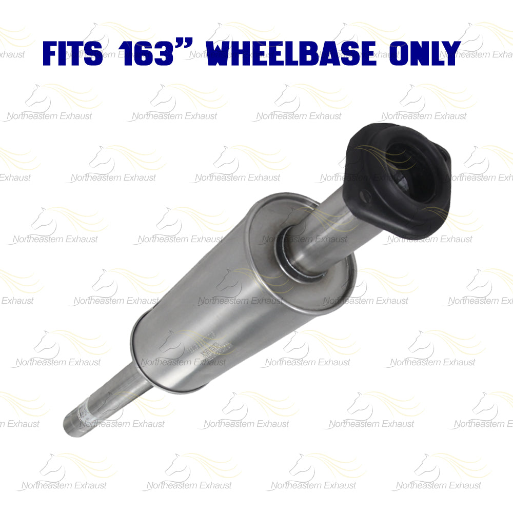 2011-2014 Ford F-150 3.5L Stainless Steel Exhaust Resonator & Flex Pipe Kit 163" WB