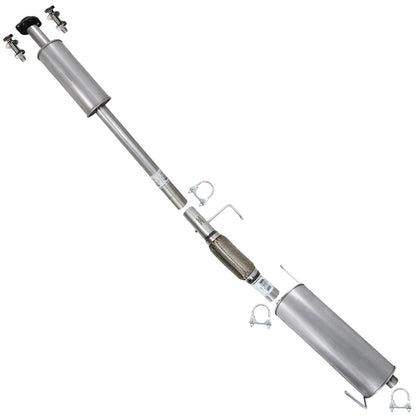 2011-2014 Ford F-150 3.5L 163in WB Stainless Steel Exhaust Resonator, Flex Pipe & Muffler Kit