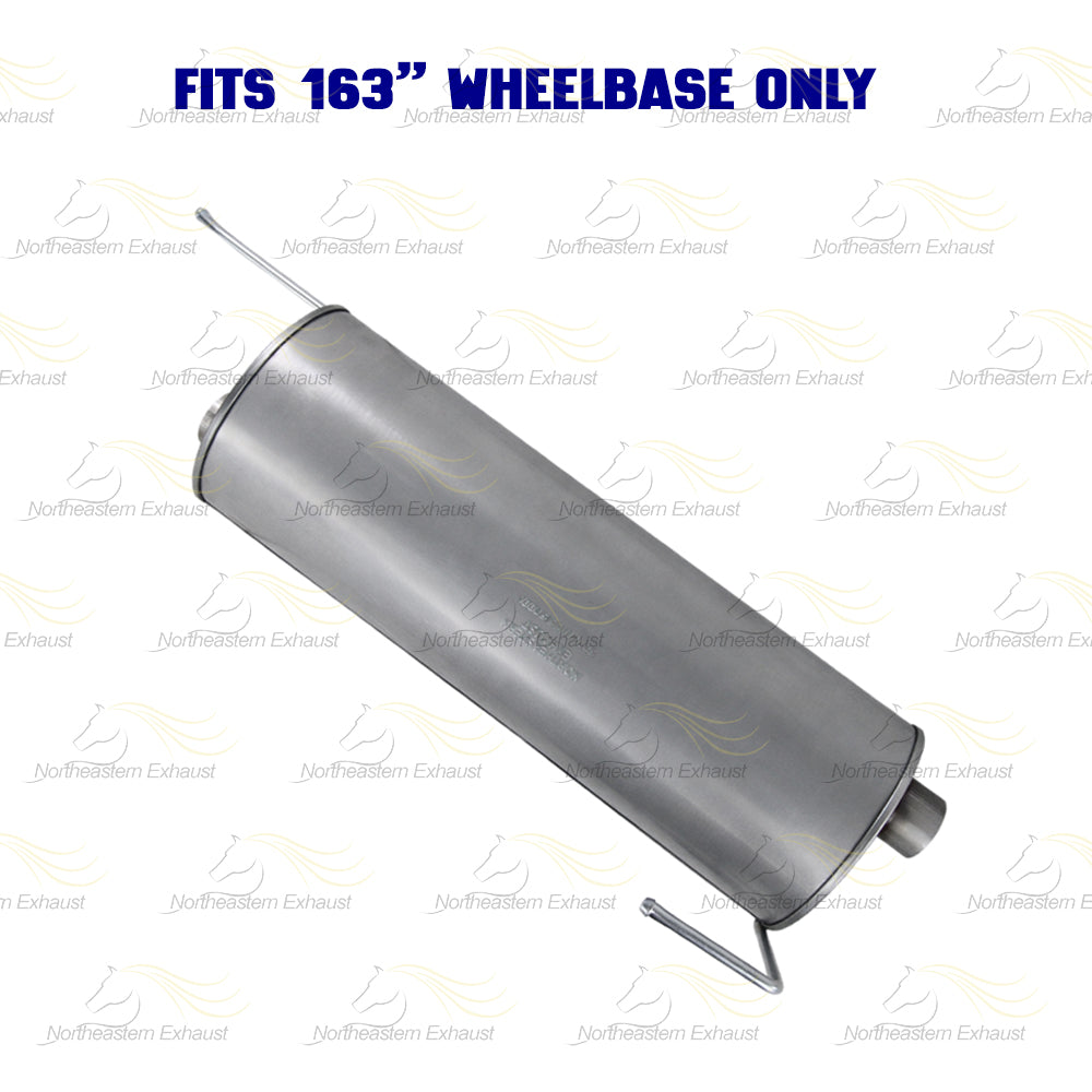 2011-2014 Ford F-150 3.5L 163in WB Stainless Steel Exhaust Resonator, Flex Pipe & Muffler Kit