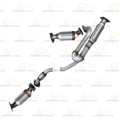 2009-2010 Saturn Outlook 3.6L Exhaust Catalytic Converters, Y Pipe and Intermediate Pipe