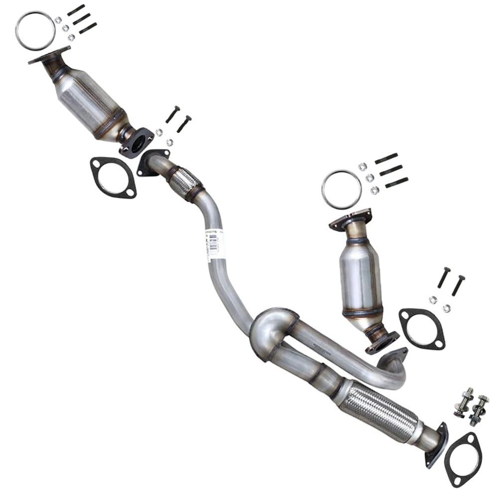 2009-2010 Saturn Outlook 3.6L Exhaust Catalytic Converters and Y Pipe