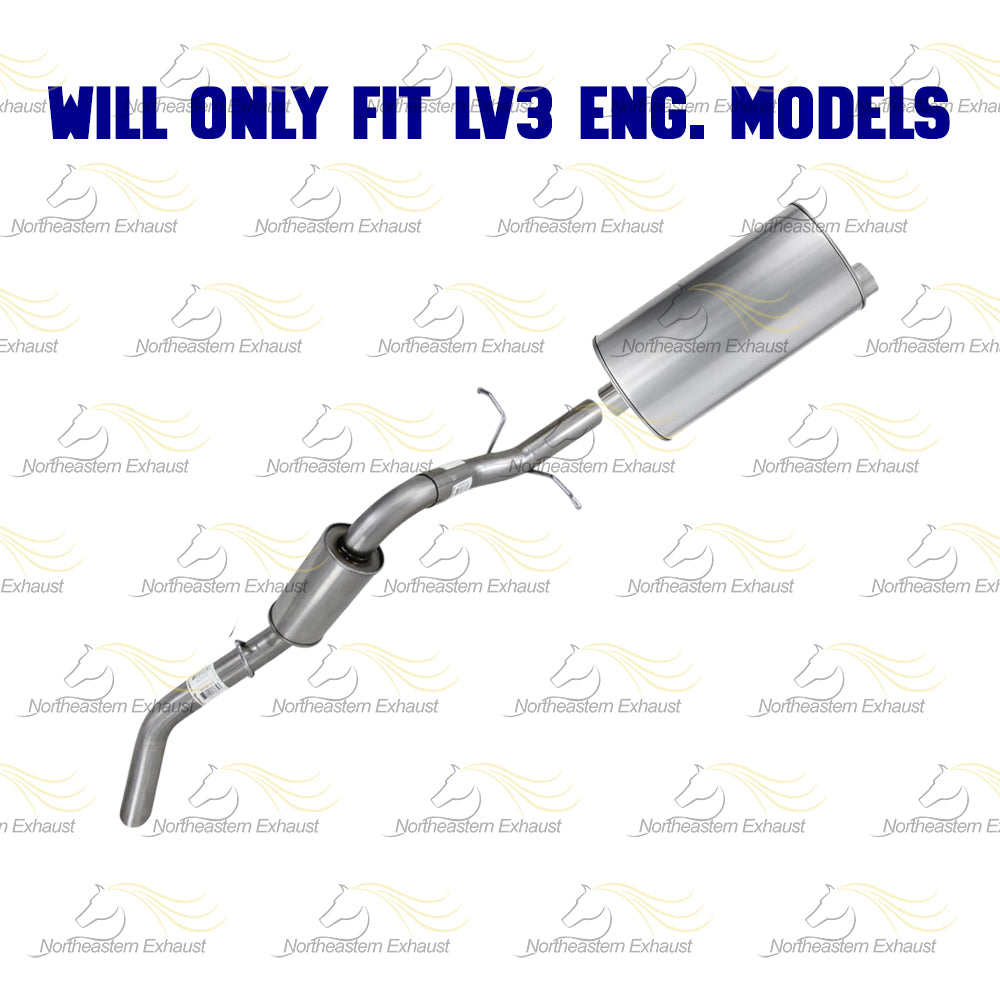 2014-2017 GMC Sierra 1500 4.3L Stainless Steel Exhaust Muffler and Tail Pipe Kit