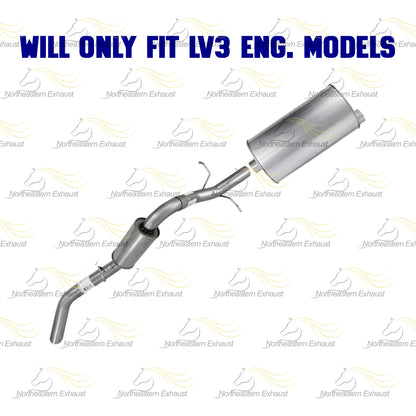 2014-2017 GMC Sierra 1500 4.3L Stainless Steel Exhaust Muffler and Tail Pipe Kit