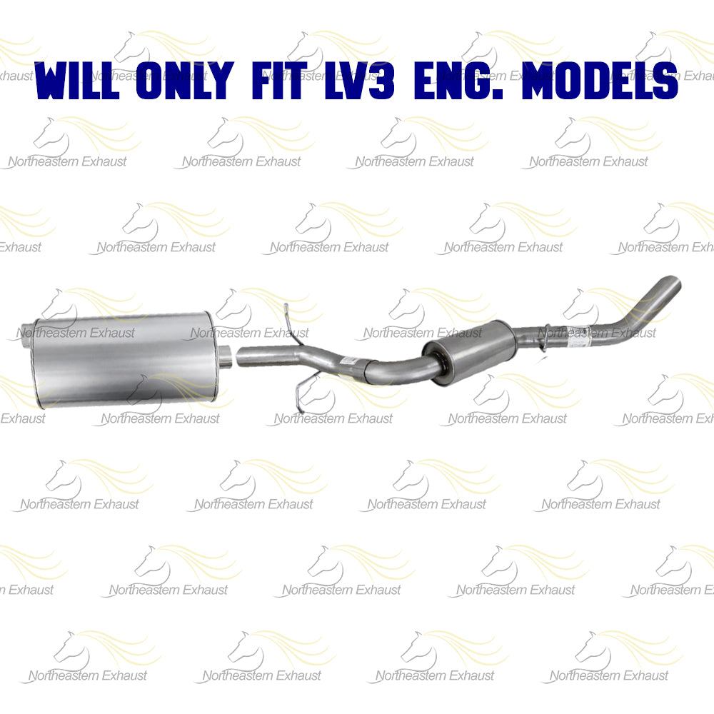 2014-2017 GMC Sierra 1500 4.3L Stainless Steel Exhaust Muffler and Tail Pipe Kit