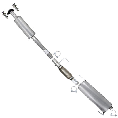 2011-2014 Ford F-150 3.5L 157in WB Stainless Steel Exhaust Resonator Flex Pipe Muffler