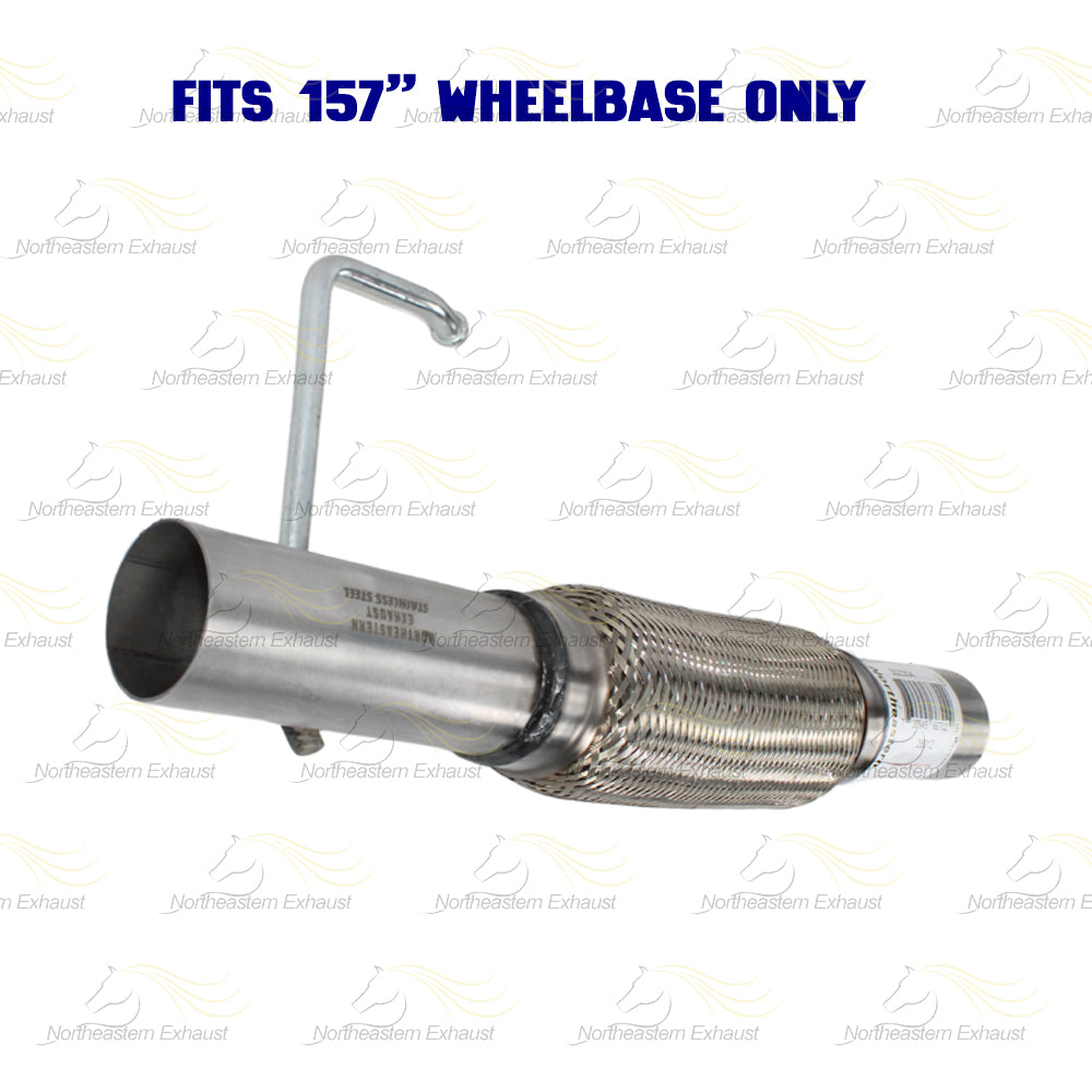 2011-2014 Ford F-150 3.5L 157in WB Stainless Steel Exhaust Resonator Flex Pipe Muffler