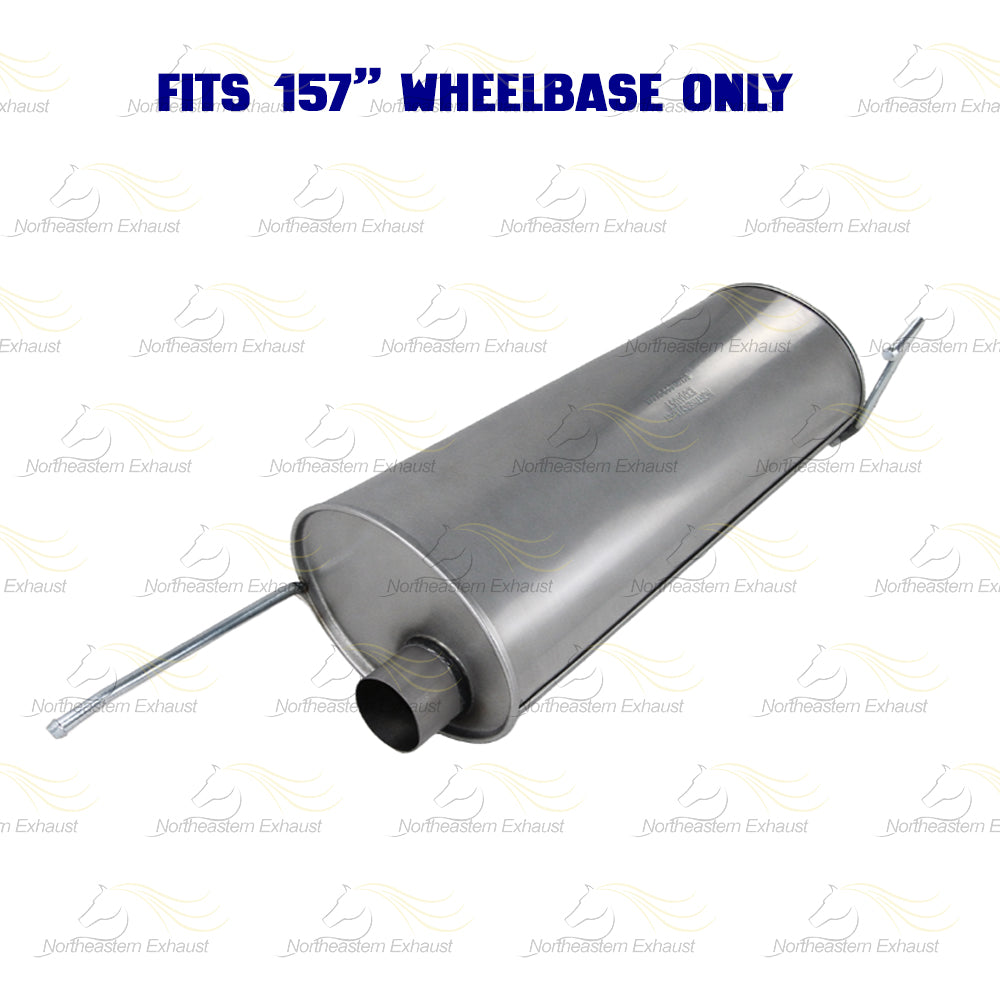 2011-2014 Ford F-150 3.5L 157in WB Stainless Steel Exhaust Resonator Flex Pipe Muffler