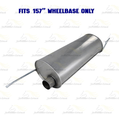 2011-2014 Ford F-150 3.5L 157in WB Stainless Steel Exhaust Resonator Flex Pipe Muffler