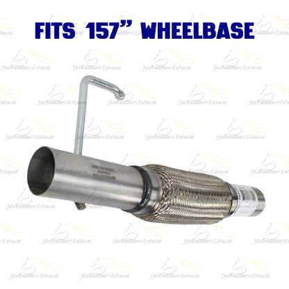 2011-2014 Ford F-150 3.5L 157in WB Stainless Steel Exhaust Resonator and Flex Pipe Kit