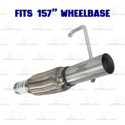 2011-2014 Ford F-150 3.5L 157in WB Pair of Exhaust Catalytic Resonator & Flex Pipe Kit - EPA Approved