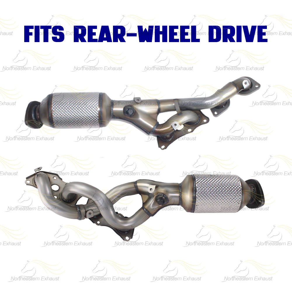 2007-2017 Lexus LS460 4.6L RWD Stainless Steel Pair of Exhaust Manifold Catalytic Converter - EPA Approved