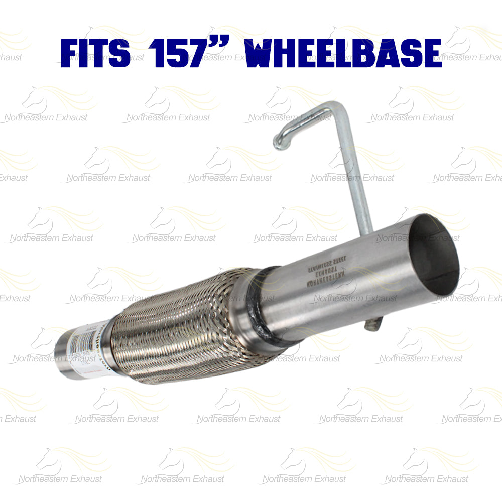 2011-2014 Ford F-150 3.5L 157in WB Pair of Exhaust Catalytic w/ Resonator Flex Pipes & Muffler Kit - EPA Approved