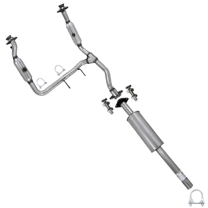 2011-2014 Ford F-150 3.5L 157in WB Pair of Exhaust Catalytic Converter & Resonator Kit - EPA Approved