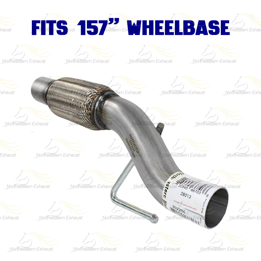 2011-2014 Ford F-150 3.7L 157in WB Stainless Steel Exhaust Resonator and Flex Pipe Kit