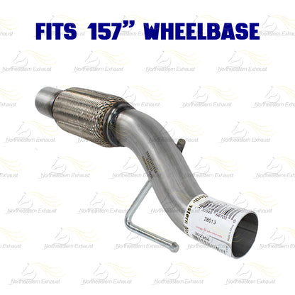 2011-2014 Ford F-150 3.7L 157in WB Stainless Steel Exhaust Resonator and Flex Pipe Kit