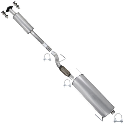 2011-2014 Ford F-150 3.7L 157in WB Stainless Steel Exhaust Resonator & Flex Pipe w/ Muffler Kit