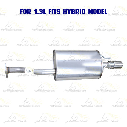 2006-2011 Honda Civic 1.3L & 1.8L Stainless Steel Rear Exhaust Muffler with Tip and hanger