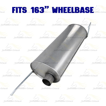 2011-2014 Ford F-150 3.5L 163in WB Pair of Catalytic Resonator Flex Pipes Muffler Kit - EPA Approved