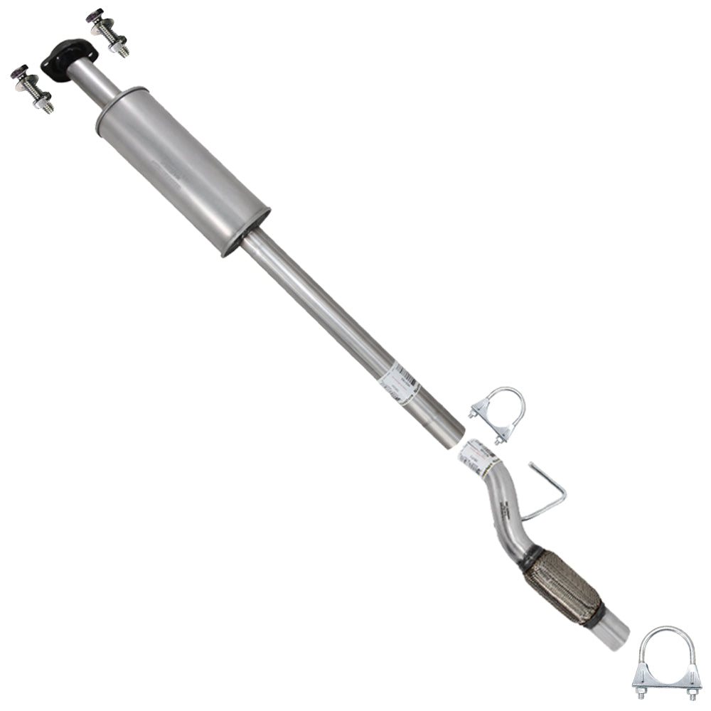 2011-2014 Ford F-150 3.7L 163in WB Stainless Steel Exhaust Resonator and Flex Pipe Kit