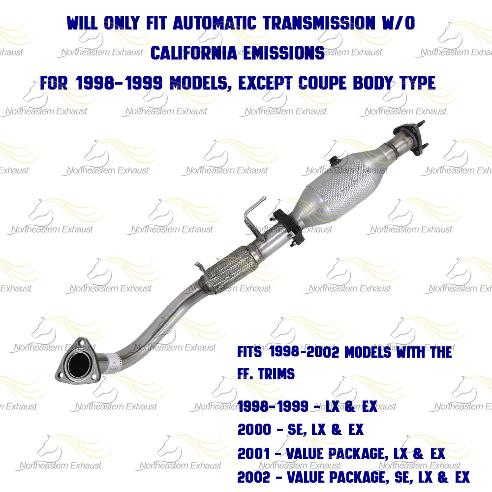 1998-2002 Honda Accord 2.3L Exhaust Front Pipe w/ Catalytic Converter