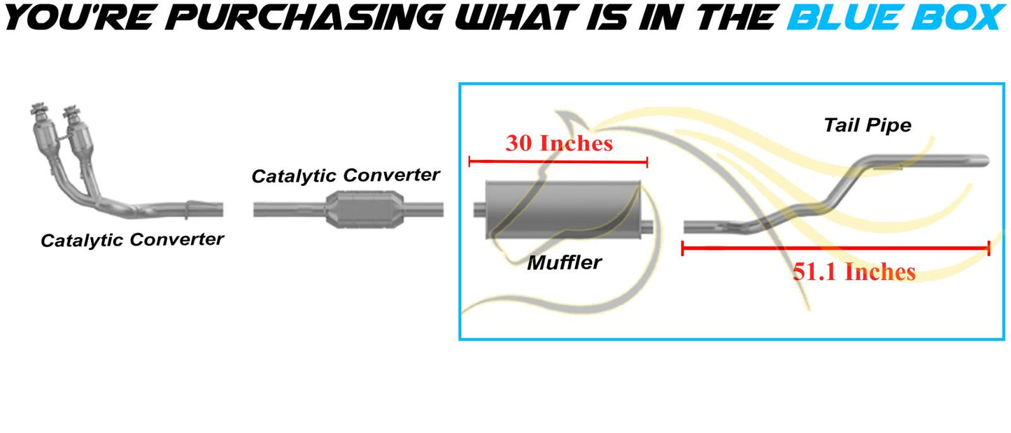 2002-2004 Jeep Grand Cherokee 4.0L 4.7L Muffler and Tail Pipe Exhaust