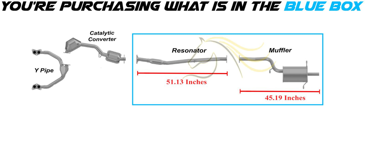 1997-1998 Subaru Impreza 2.2L Resonator Muffler Exhaust System