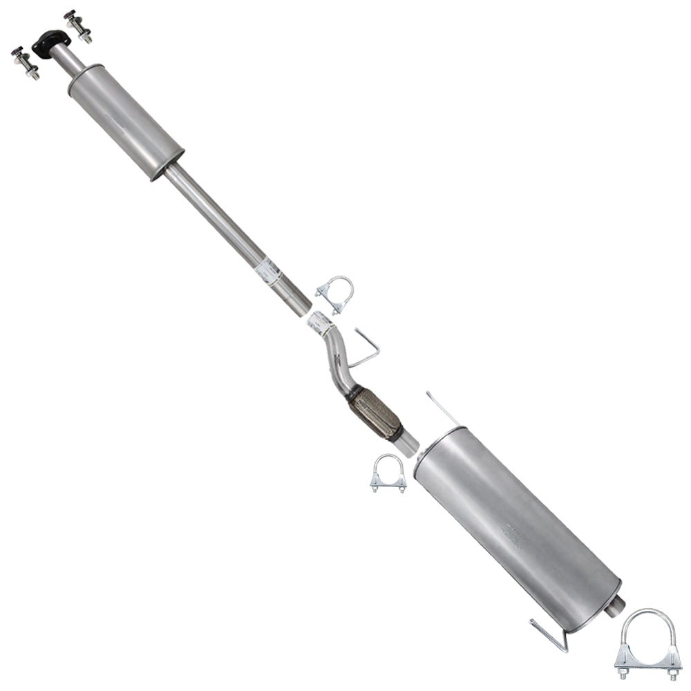 2011-2014 Ford F-150 3.7L 163in WB Stainless Steel Resonator Flex Pipe & Muffler Kit