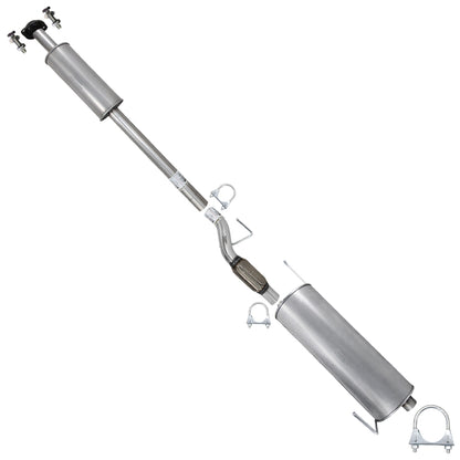 2011-2014 Ford F-150 3.7L 163in WB Stainless Steel Resonator Flex Pipe & Muffler Kit