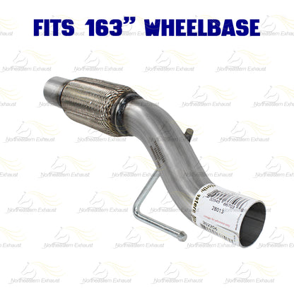 2011-2014 Ford F-150 3.7L 163in WB Stainless Steel Resonator Flex Pipe & Muffler Kit
