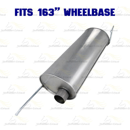 2011-2014 Ford F-150 3.7L 163in WB Stainless Steel Resonator Flex Pipe & Muffler Kit