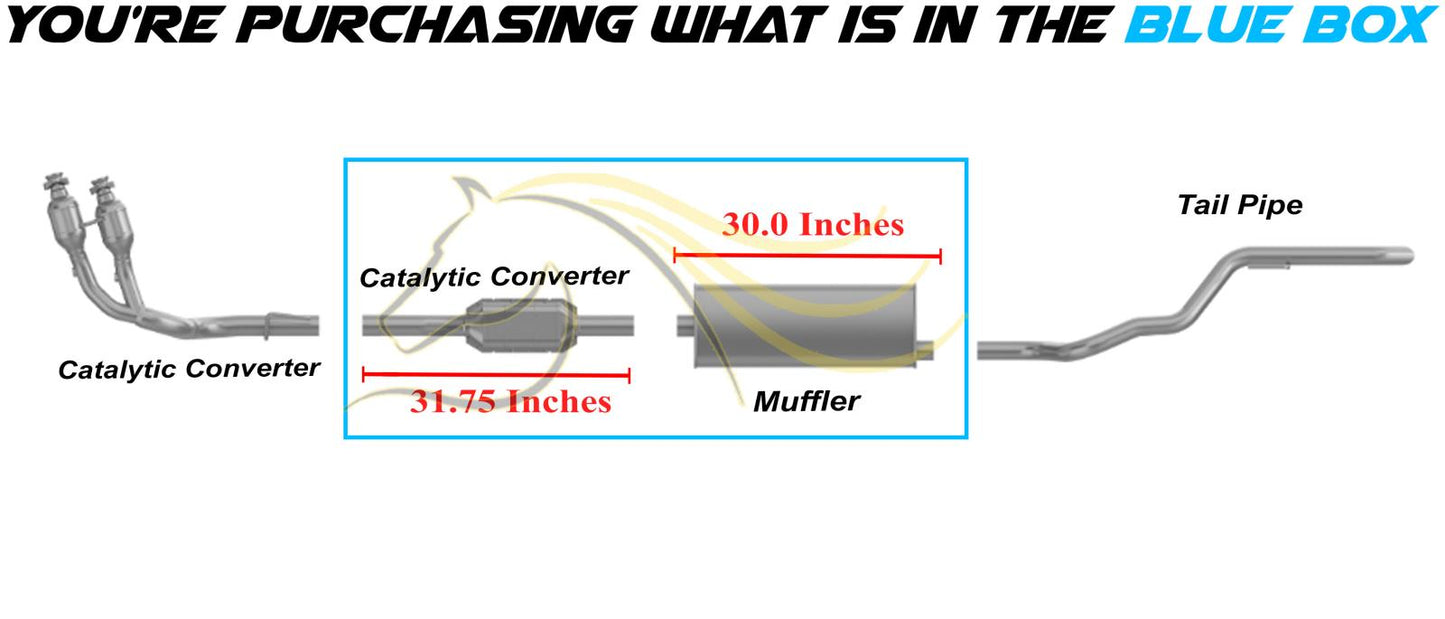 2002-2004 Jeep Grand Cherokee 4.0L | 4.7L EPA Catalytic Muffler Exhaust System