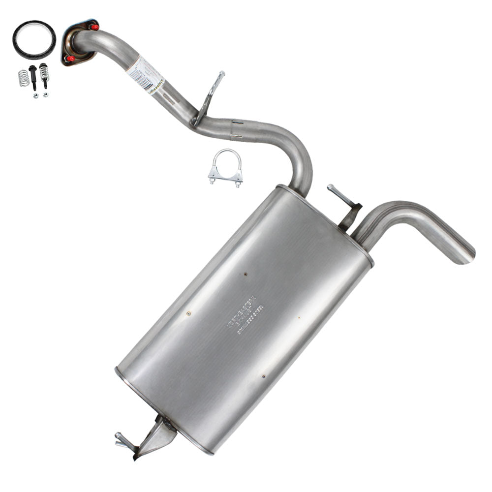 2009-2010 Pontiac Vibe 2.4L FWD Stainless Steel Exhaust Muffler Assembly
