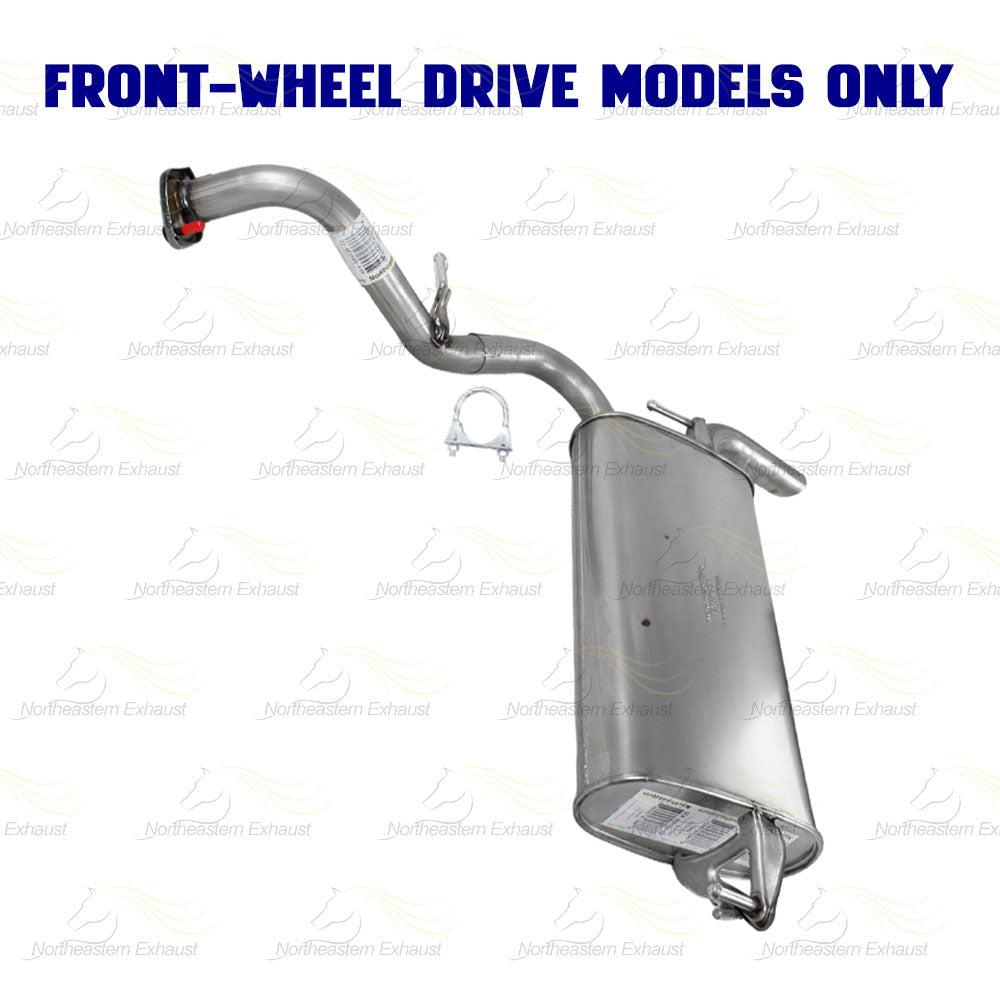 2009-2010 Pontiac Vibe 2.4L FWD Stainless Steel Exhaust Muffler Assembly