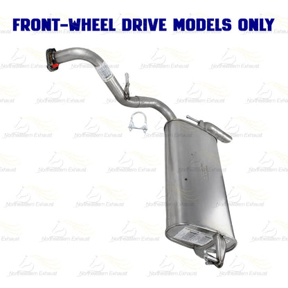2009-2010 Pontiac Vibe 2.4L FWD Stainless Steel Exhaust Muffler Assembly