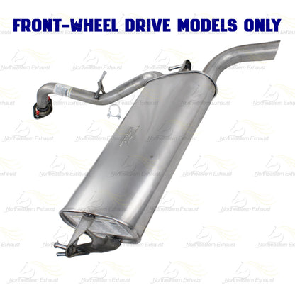 2009-2010 Pontiac Vibe 2.4L FWD Stainless Steel Exhaust Muffler Assembly
