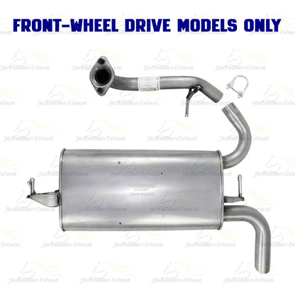 2009-2010 Pontiac Vibe 2.4L FWD Stainless Steel Exhaust Muffler Assembly