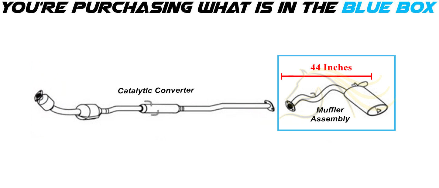 2009-2013 Toyota Matrix 1.8L Stainless Steel Exhaust Muffler Assembly
