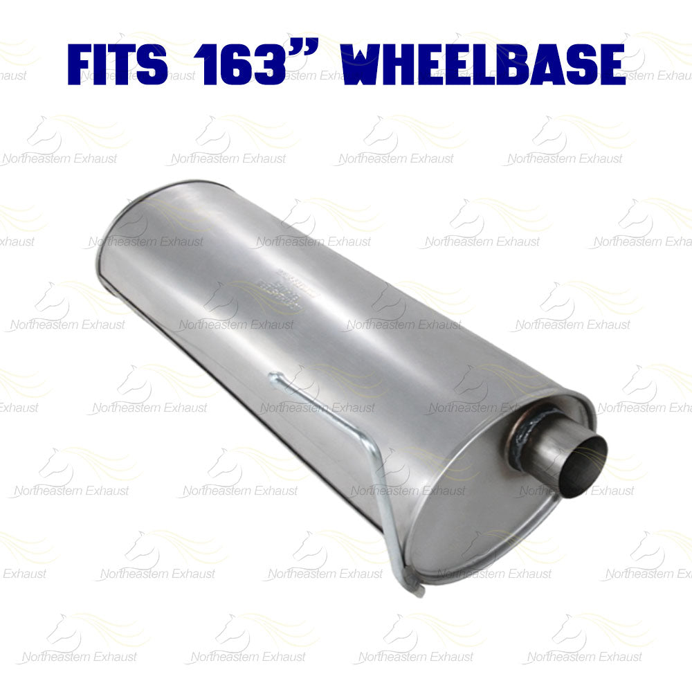 2011-2014 Ford F-150 3.7L 163in WB Pair of Exhaust Catalytic Resonator Flex Pipes Muffler Kit - EPA Approved