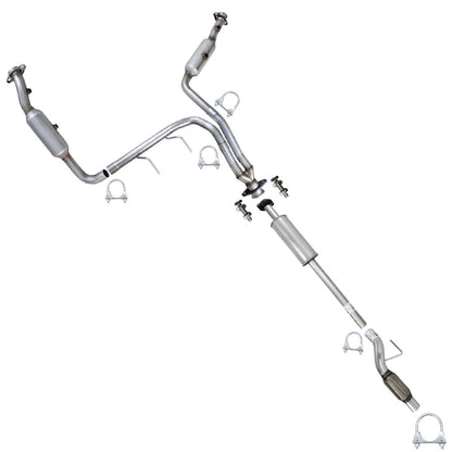 2011-2014 Ford F-150 3.7L 163in WB Pair of Exhaust Catalytic Resonator & Flex Pipe Kit - EPA-Approved