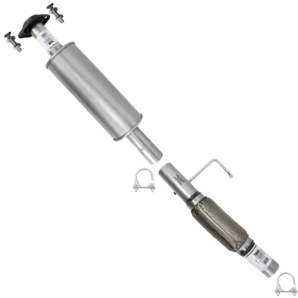 2011-2014 Ford F-150 3.5L 145in WB Stainless Steel Exhaust Resonator & Flex Pipe