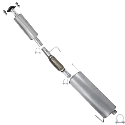 2011-2014 Ford F-150 3.5L 145in WB Stainless Steel Resonator Flex Pipe Muffler Exhaust System
