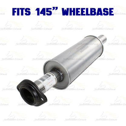 2011-2014 Ford F-150 3.5L 145in WB Stainless Steel Resonator Flex Pipe Muffler Exhaust System