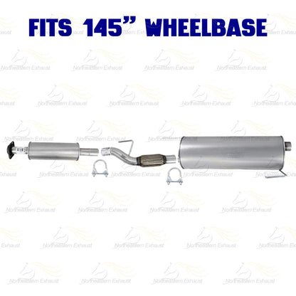 2011-2014 Ford F-150 3.5L 145in WB Stainless Steel Resonator Flex Pipe Muffler Exhaust System