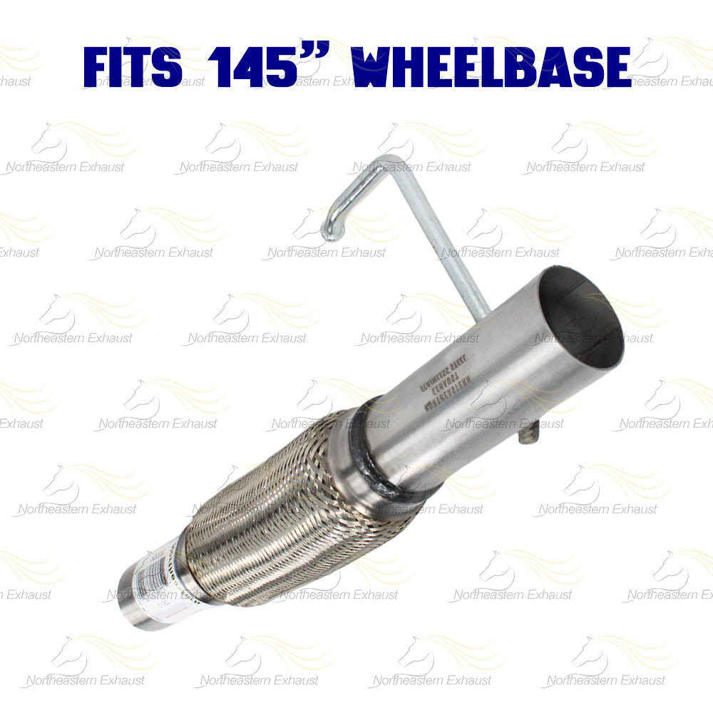 2011-2014 Ford F-150 3.5L 145in WB Pair of Exhaust Catalytic Resonator w/ Flex Pipe & Muffler Kit - EPA Approved