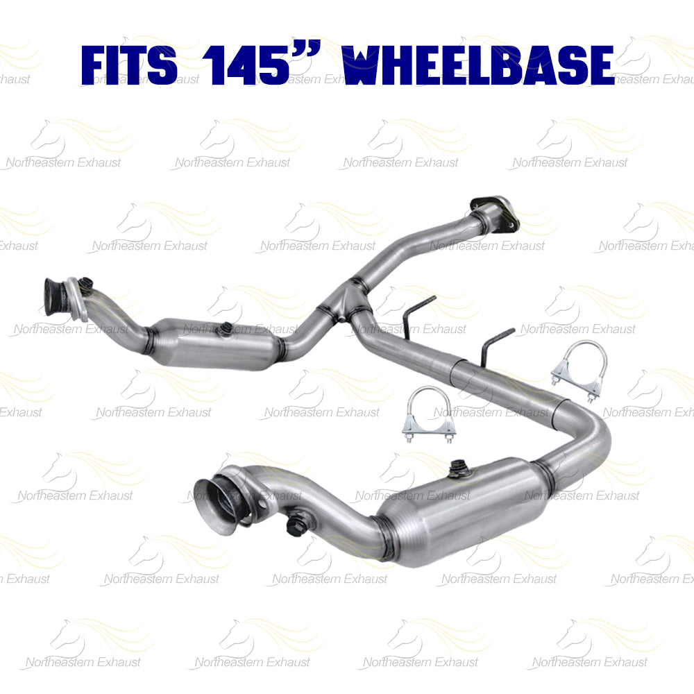 2011-2014 Ford F-150 3.5L 145in WB Pair of Exhaust Catalytic Converter & Resonator Kit - EPA Approved