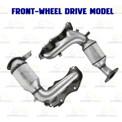 2011–2016 Toyota Sienna 3.5L FWD Exhaust Pair of Exhaust Manifold Converter Kit - EPA Approved