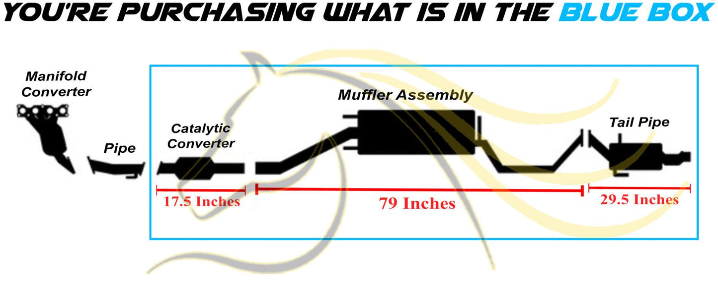 2013-2018 Hyundai Santa Fe Sport 2.4L EPA Catalytic Muffler Assembly Tail Pipe Exhaust System